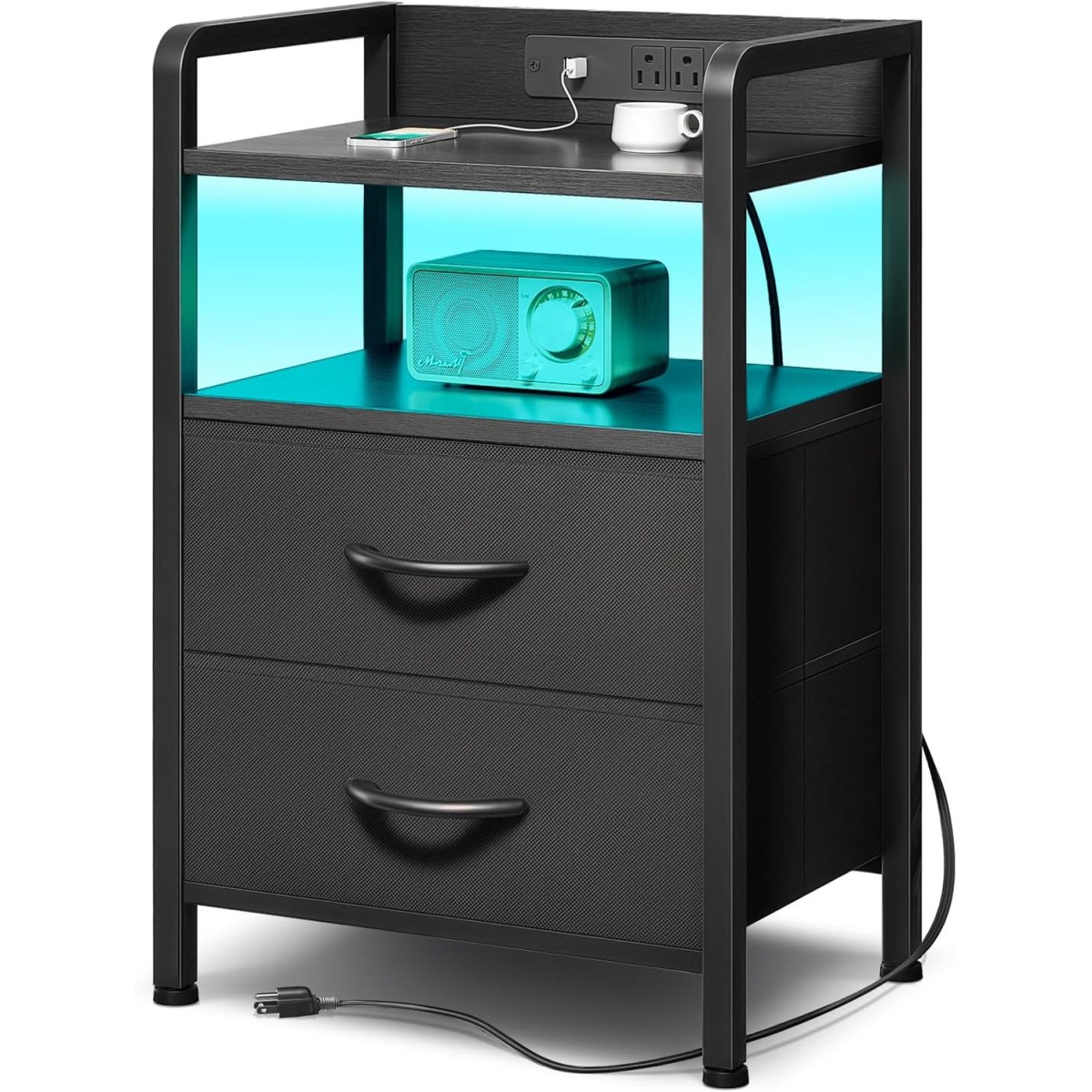 Lazzanto LED Charging Nightstand